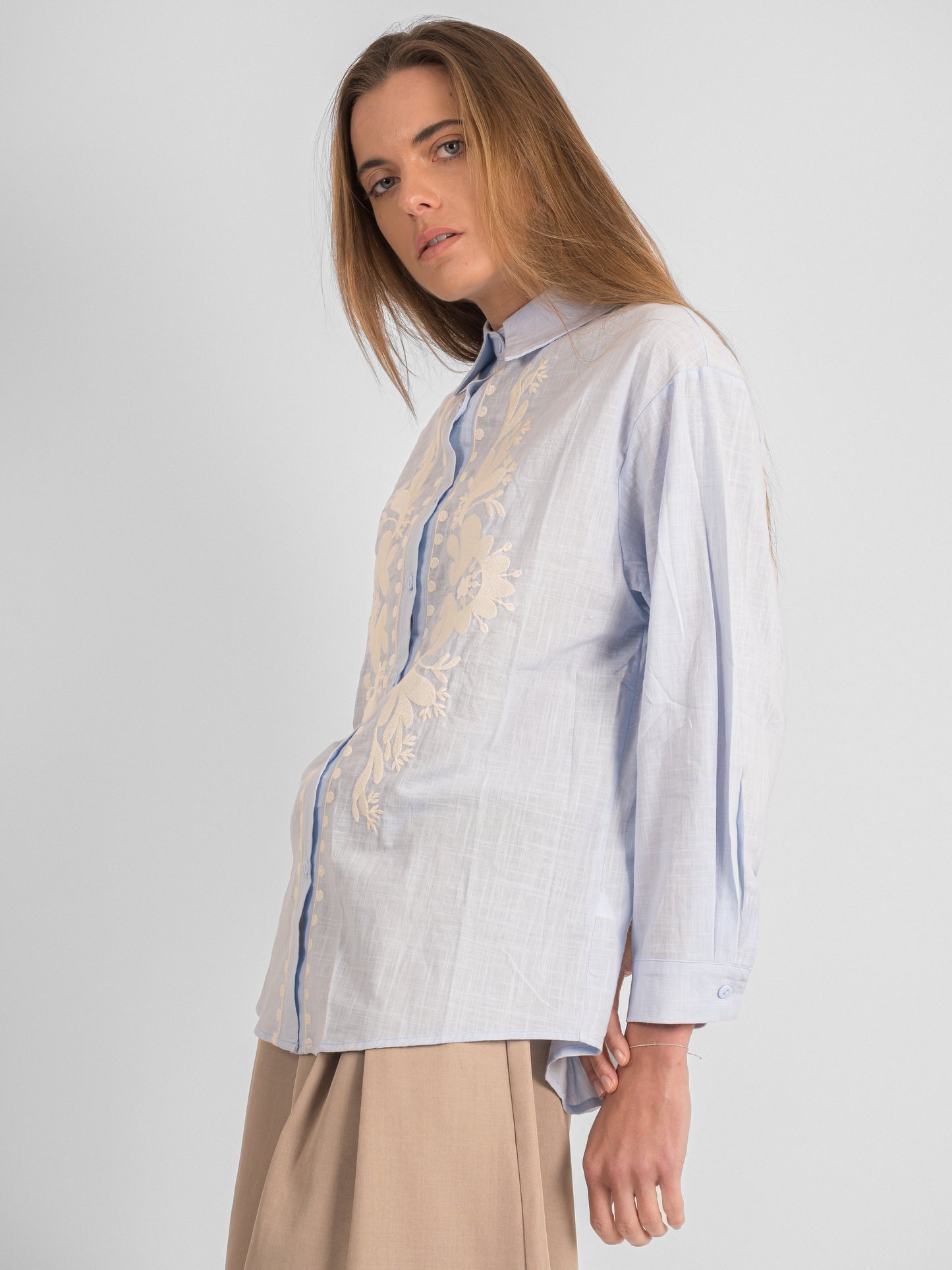 Chemise col classique brodé - P3 PA