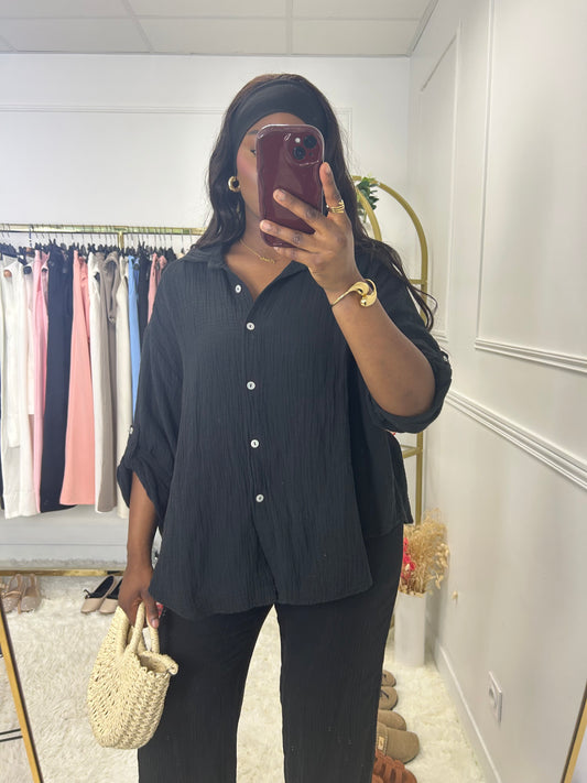 Ensemble chemise gaz de coton - P1