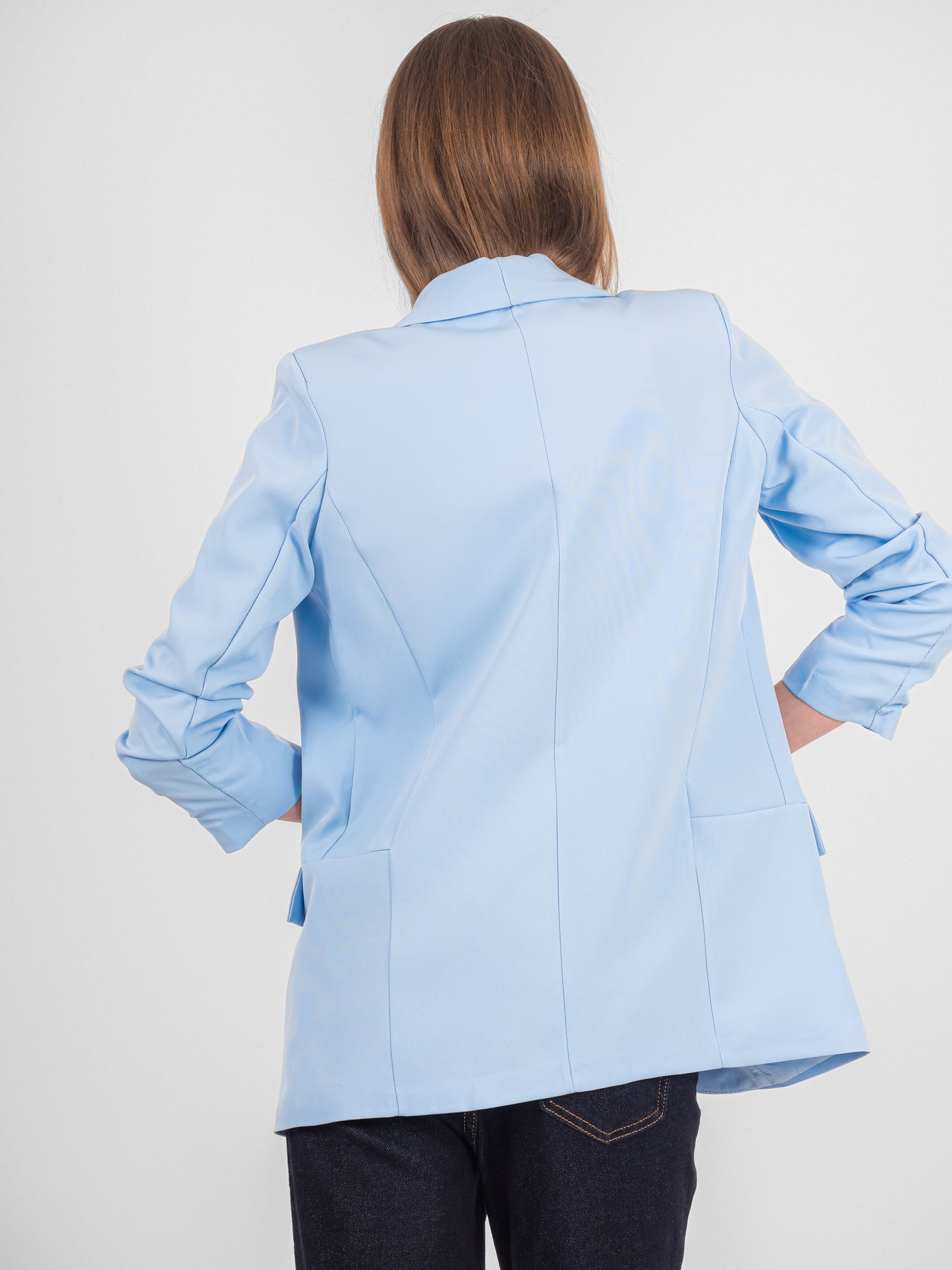 Veste blazer à manches relevées