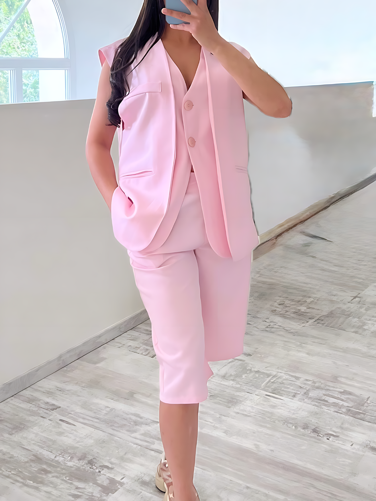 Ensemble BELLA bermuda gilet sans manches F3