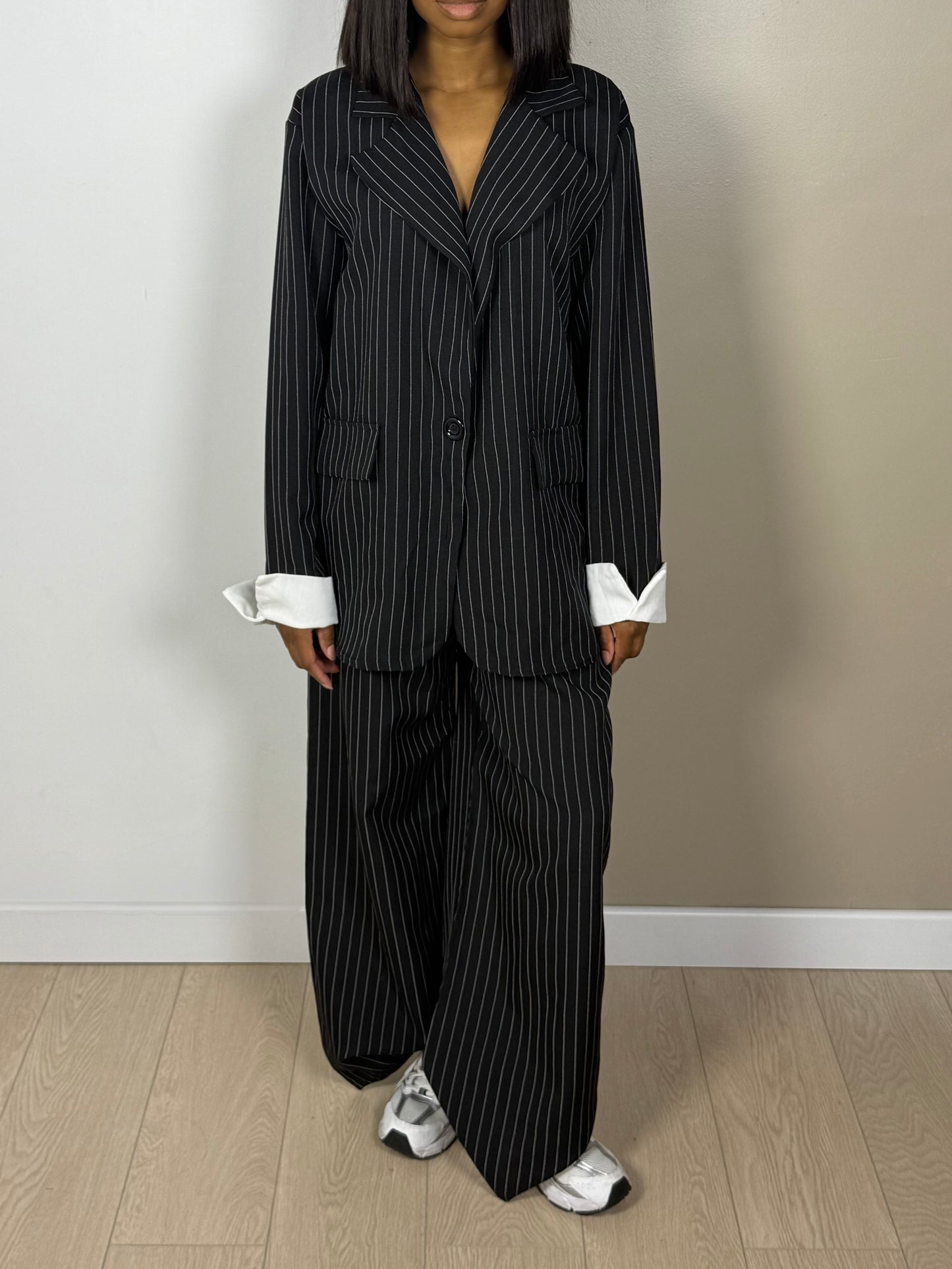 Ensemble blazer rayé - C1