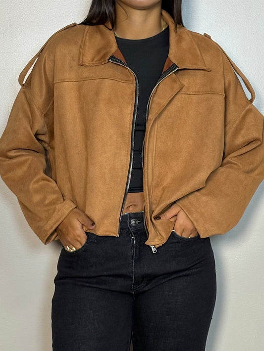 Veste façon daim SABRINA