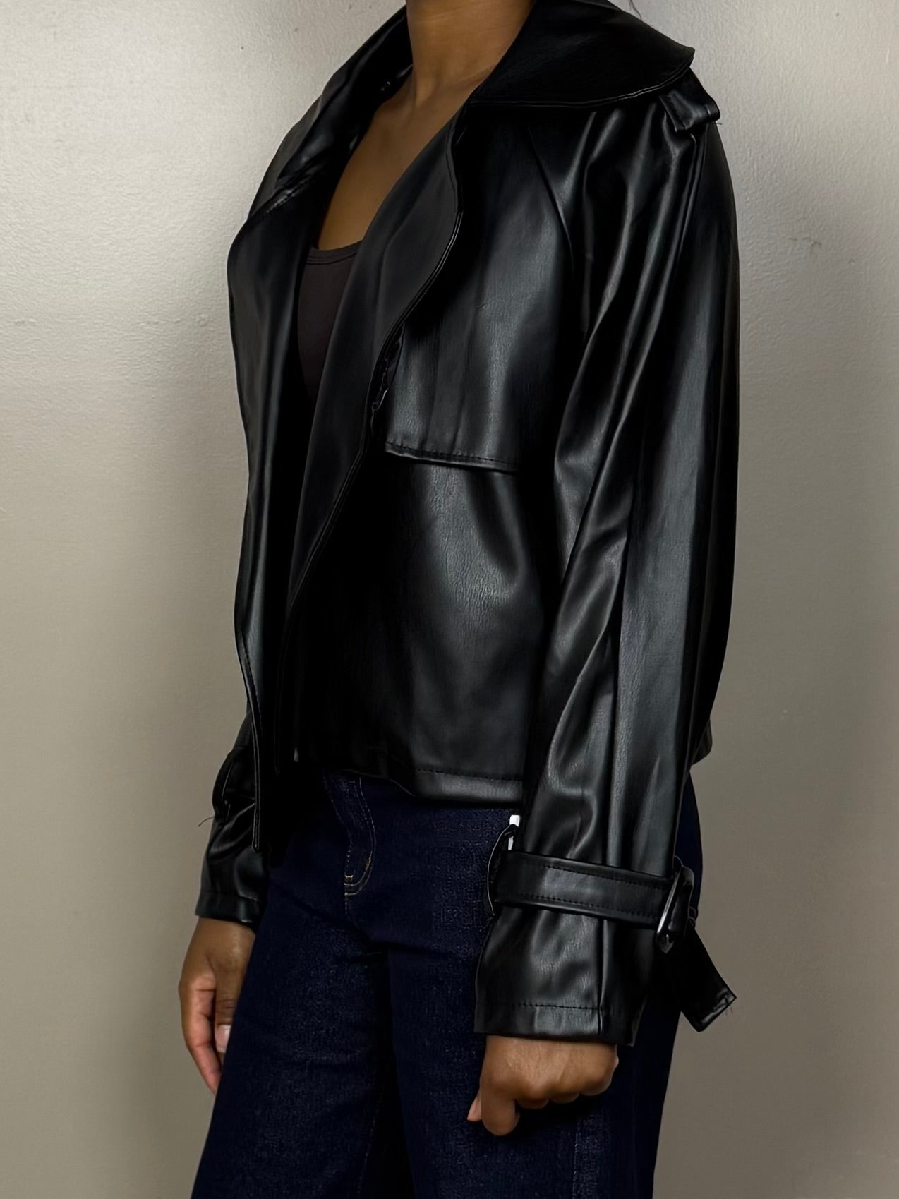 Veste en similicuir ANGELINA