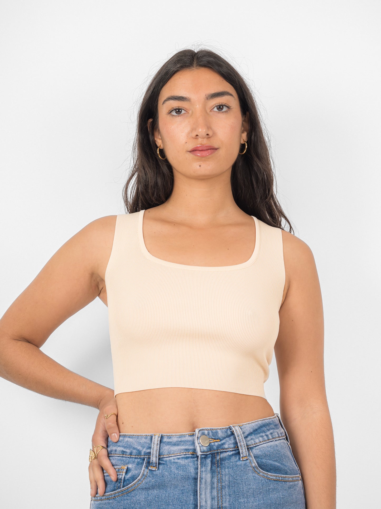 Crop top col carré - PA