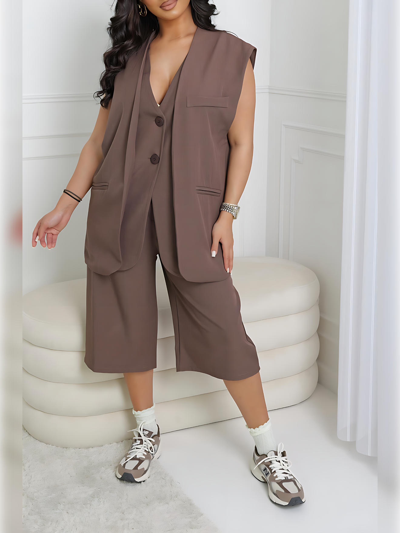 Ensemble BELLA bermuda gilet sans manches F3