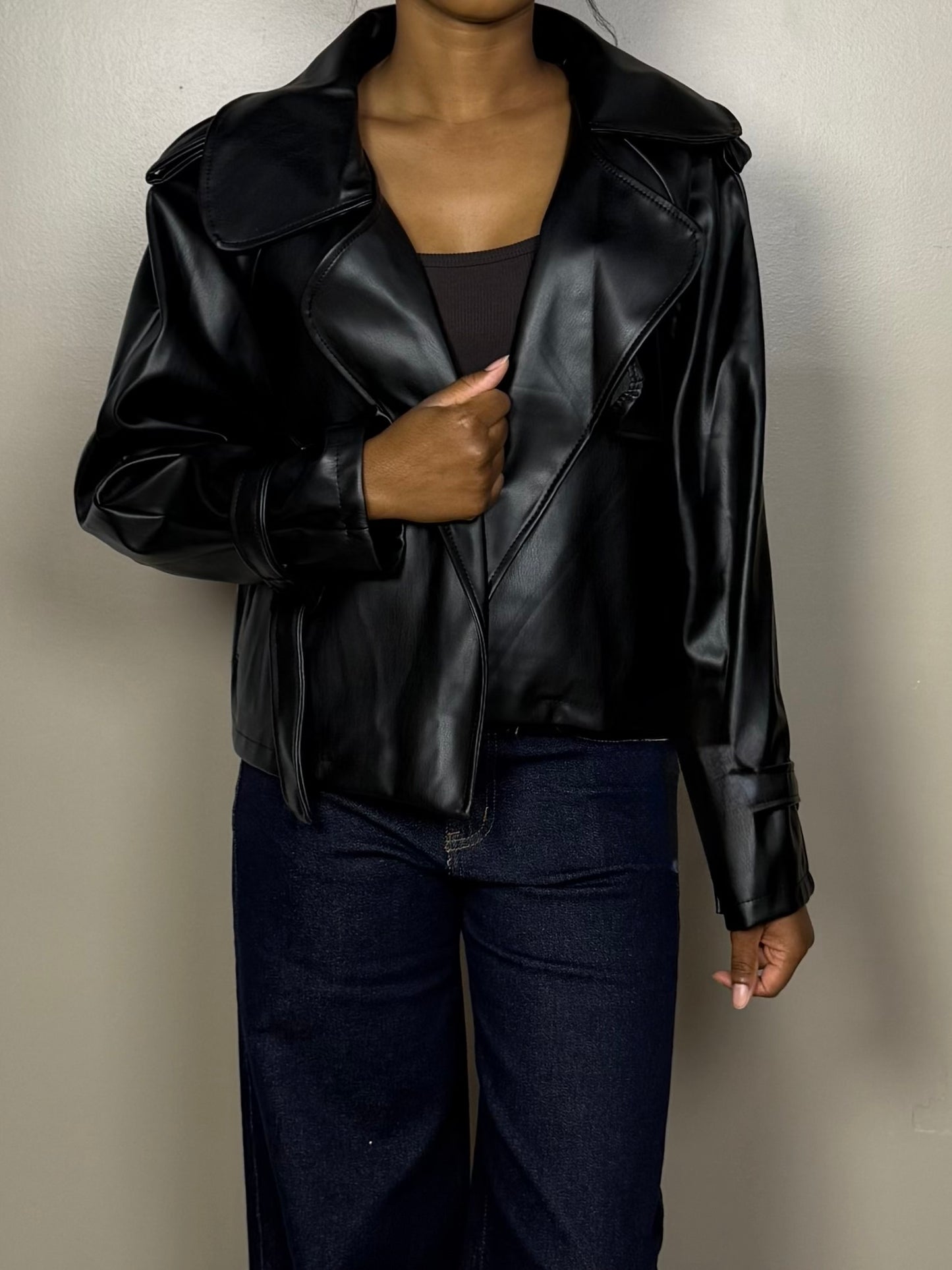 Veste en similicuir ANGELINA