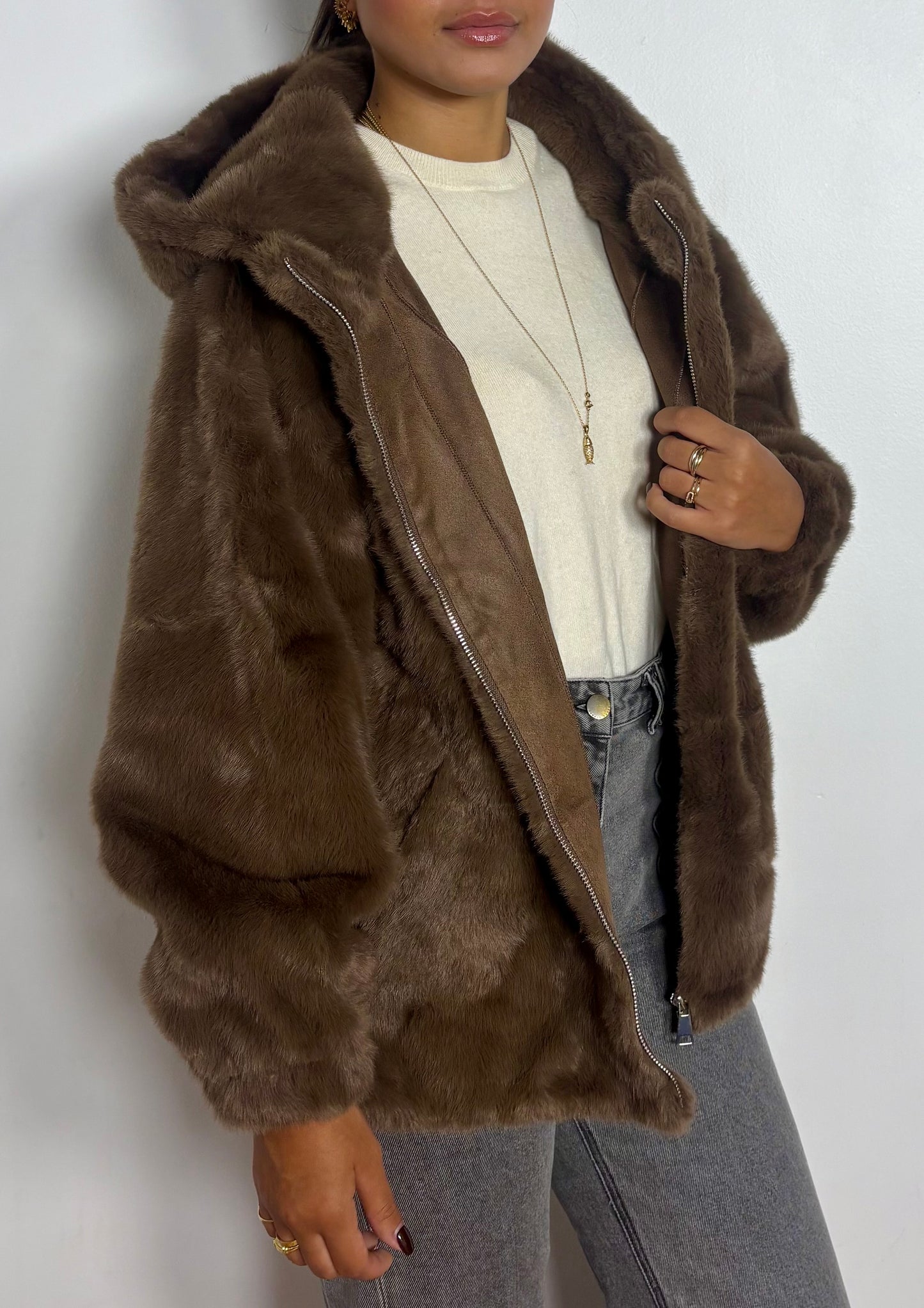 Exclu Live - Gilet fausse fourrure