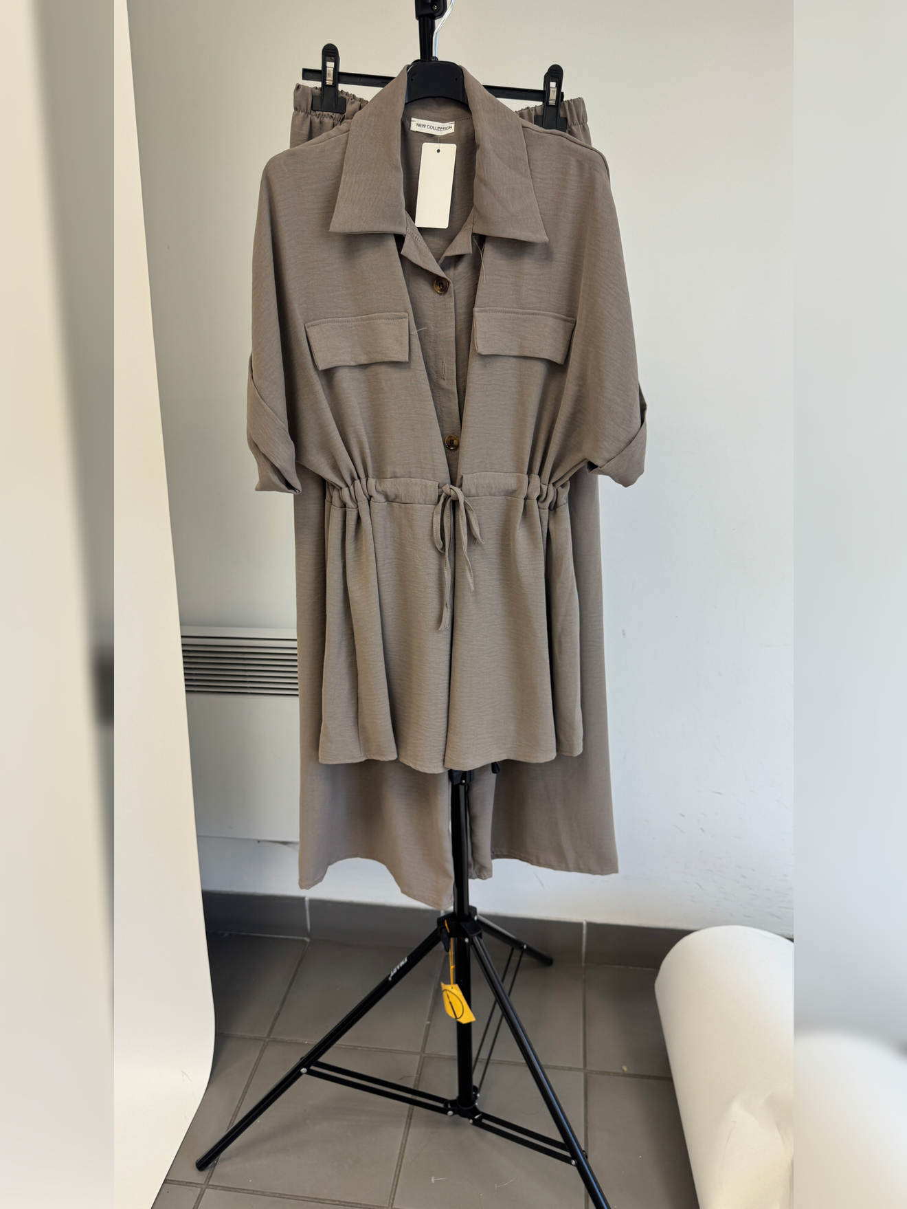 Ensemble MARRA pantalon et chemise à poches style safari - C2M