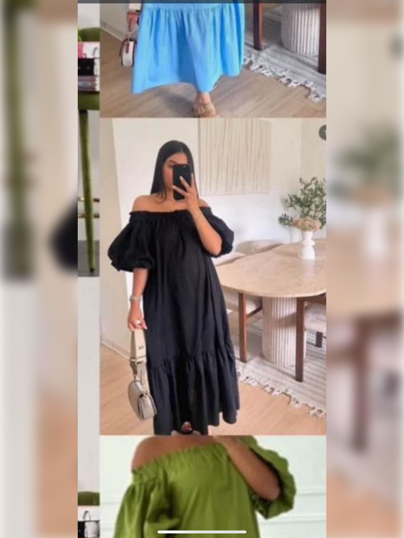 Robe longue puff sleeve - P2