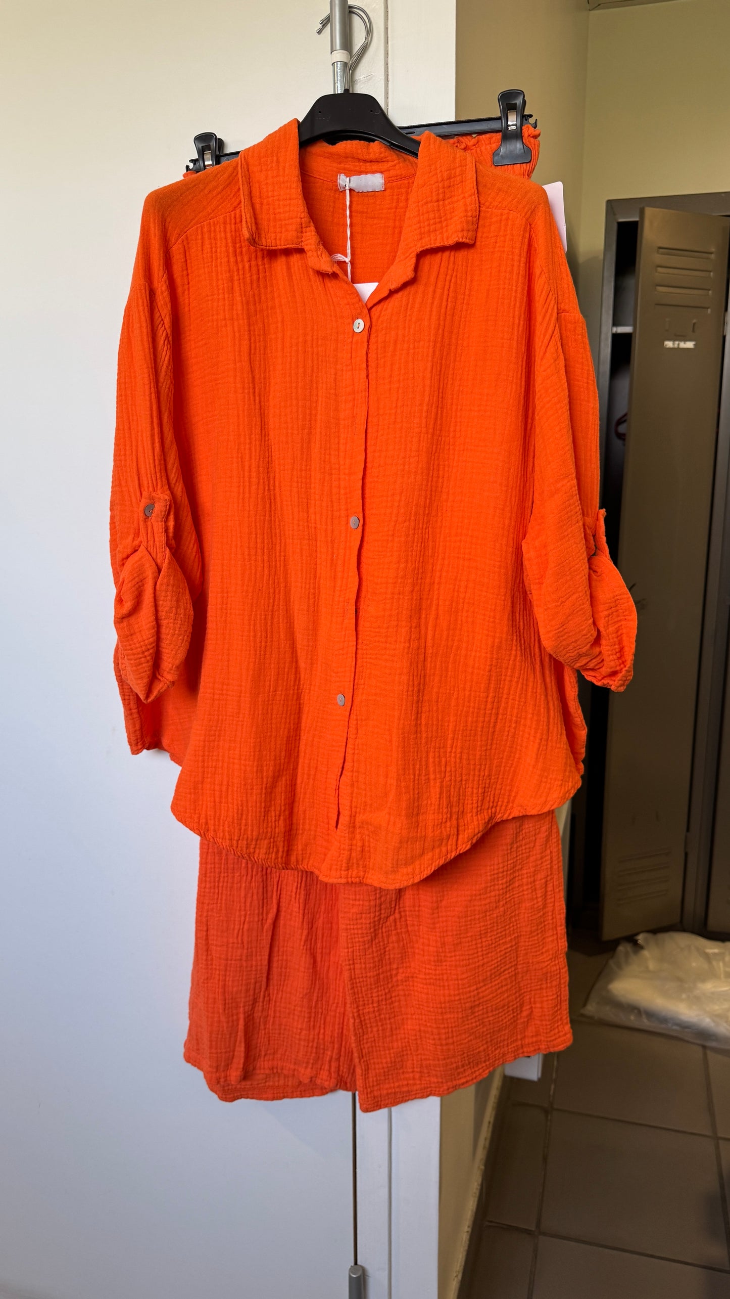 Ensemble chemise gaz de coton - P1