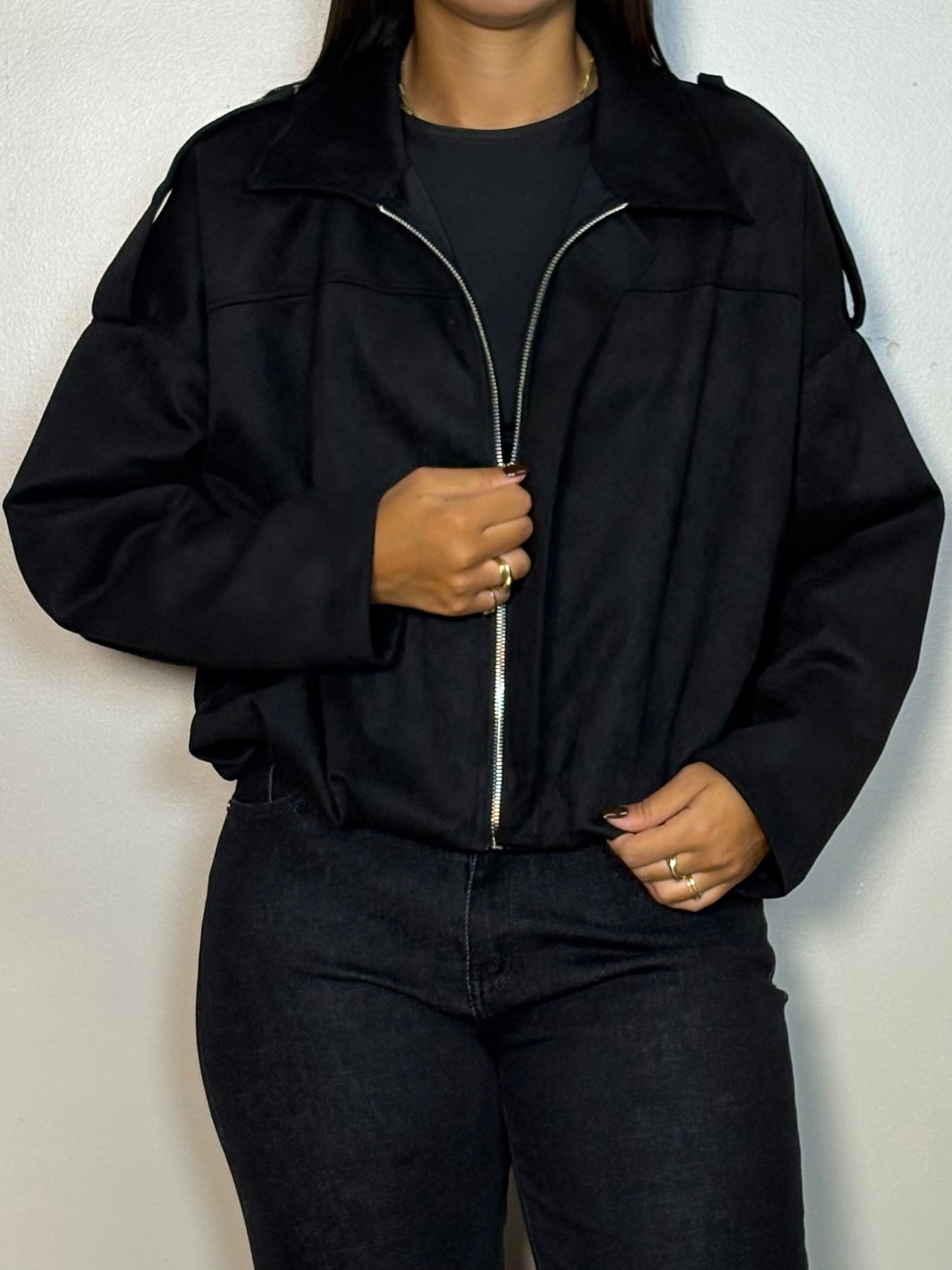 Veste façon daim SABRINA