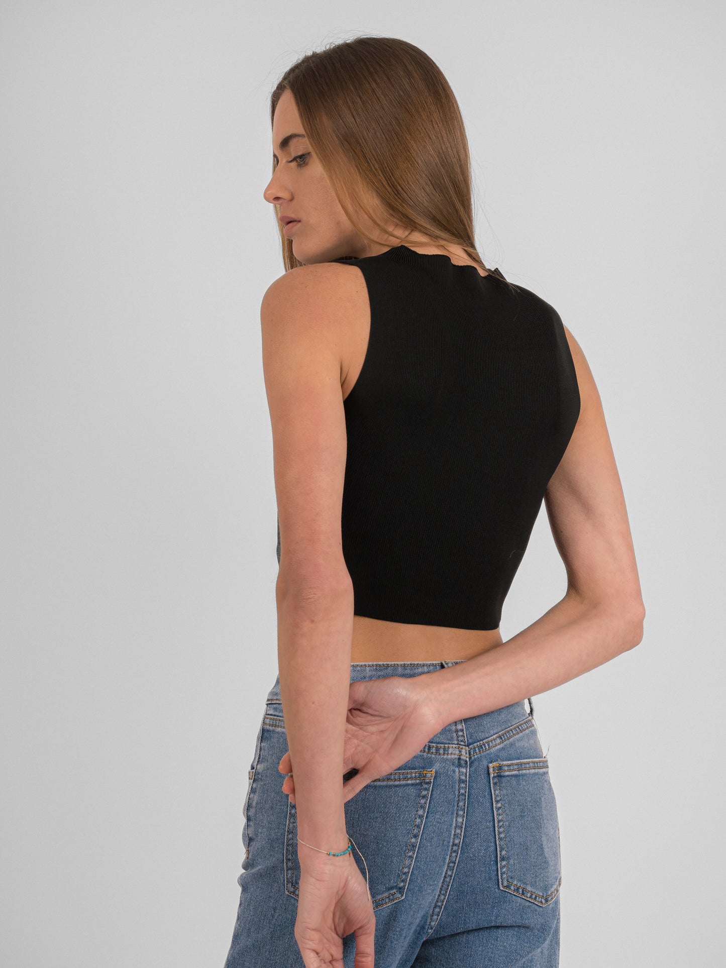 Crop top à col ras - PA