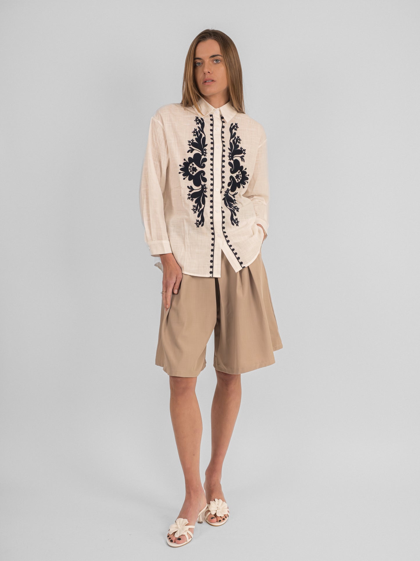 Chemise col classique brodé - P3 PA