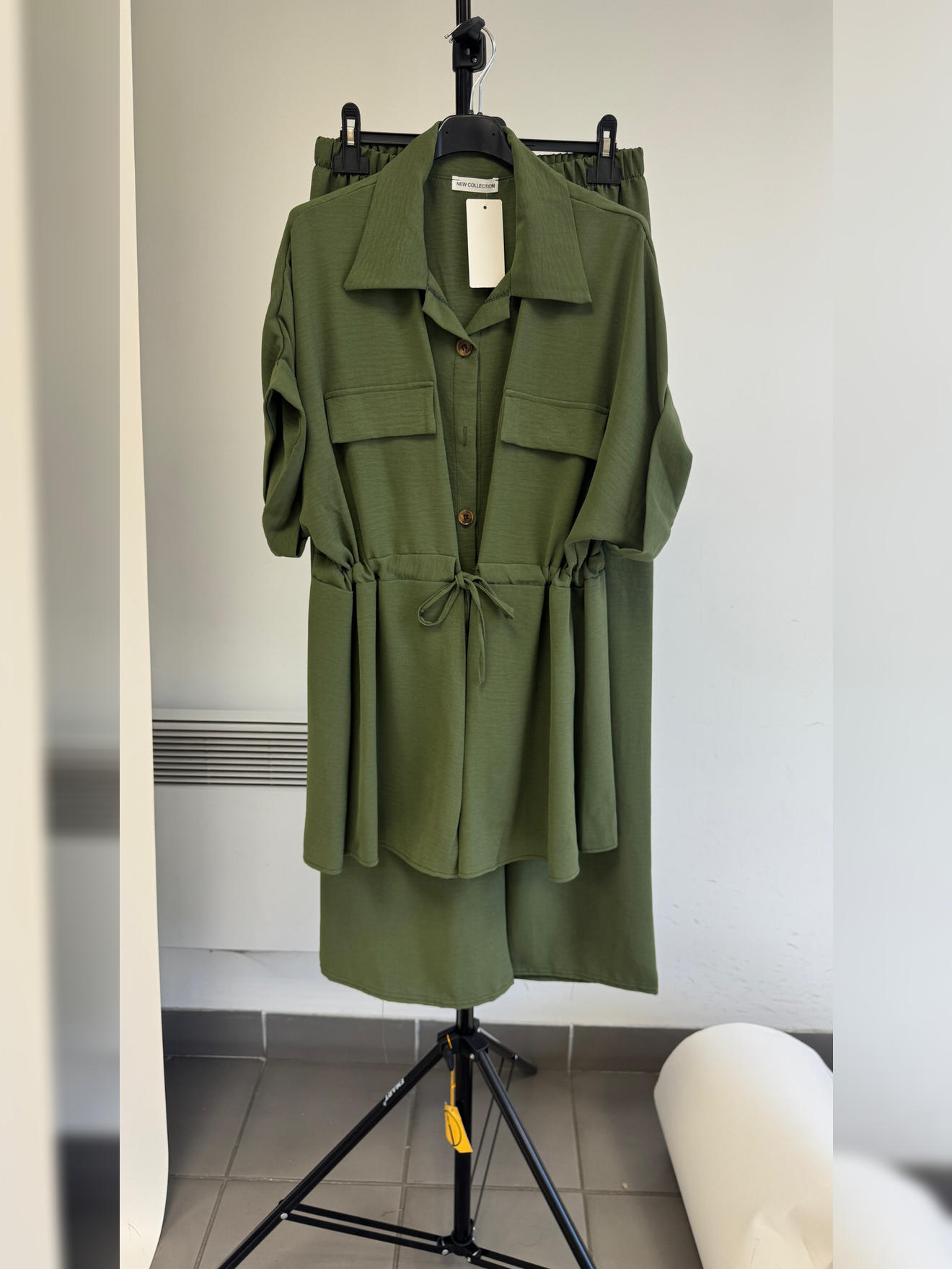 Ensemble MARRA pantalon et chemise à poches style safari - C2M