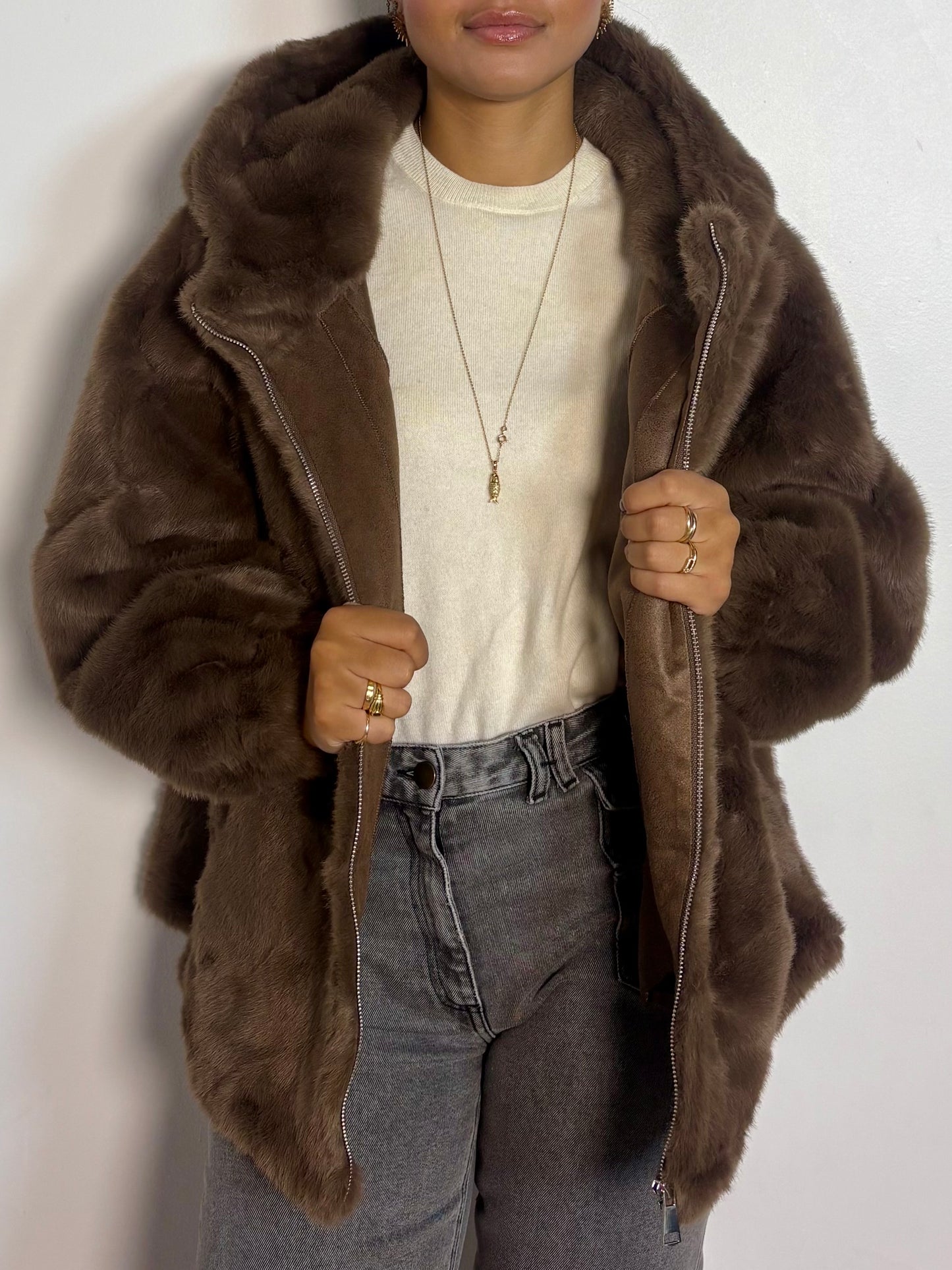 Exclu Live - Gilet fausse fourrure