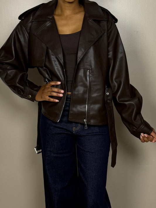 Veste en similicuir LYSA