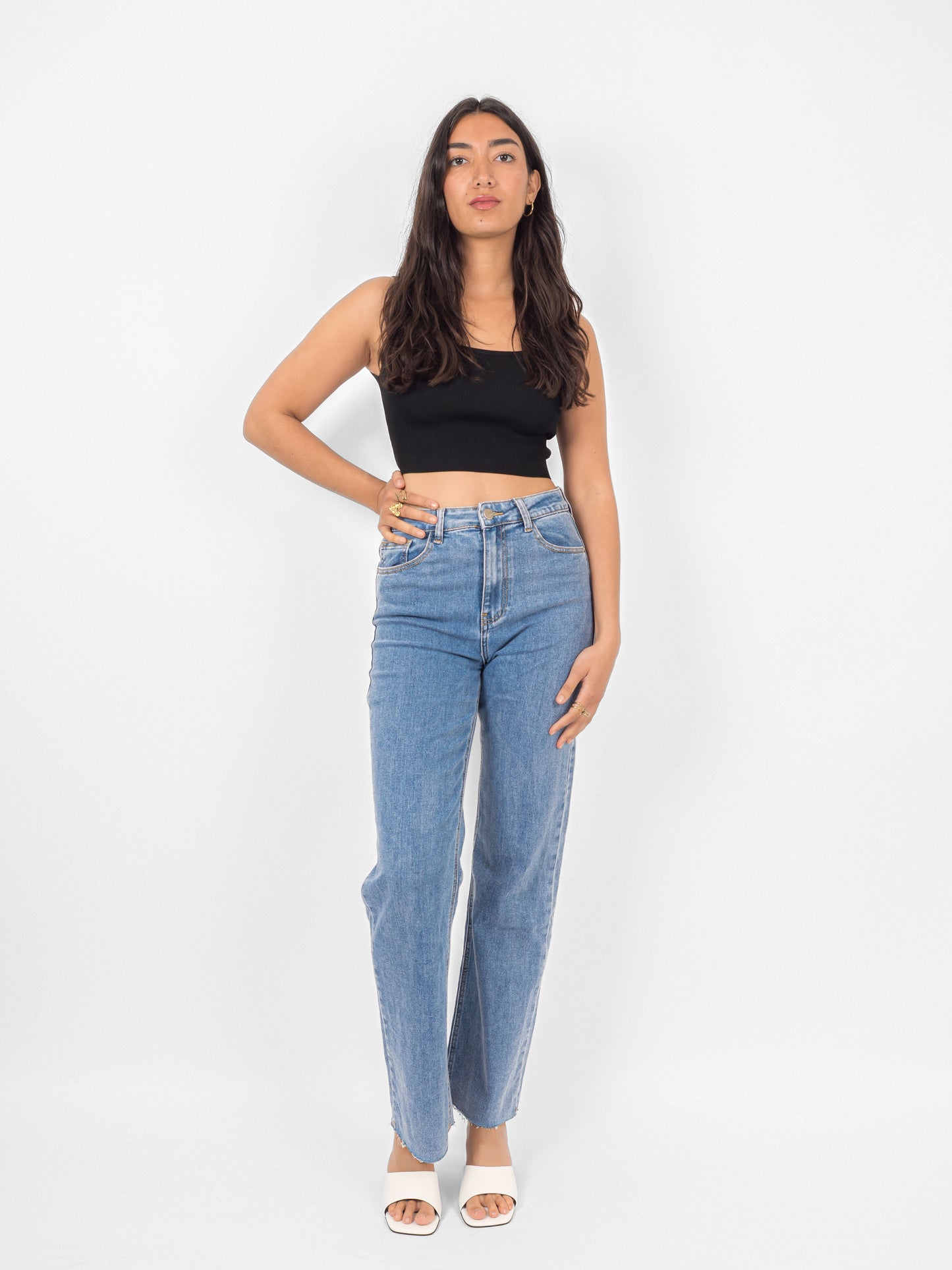 Crop top col carré - PA