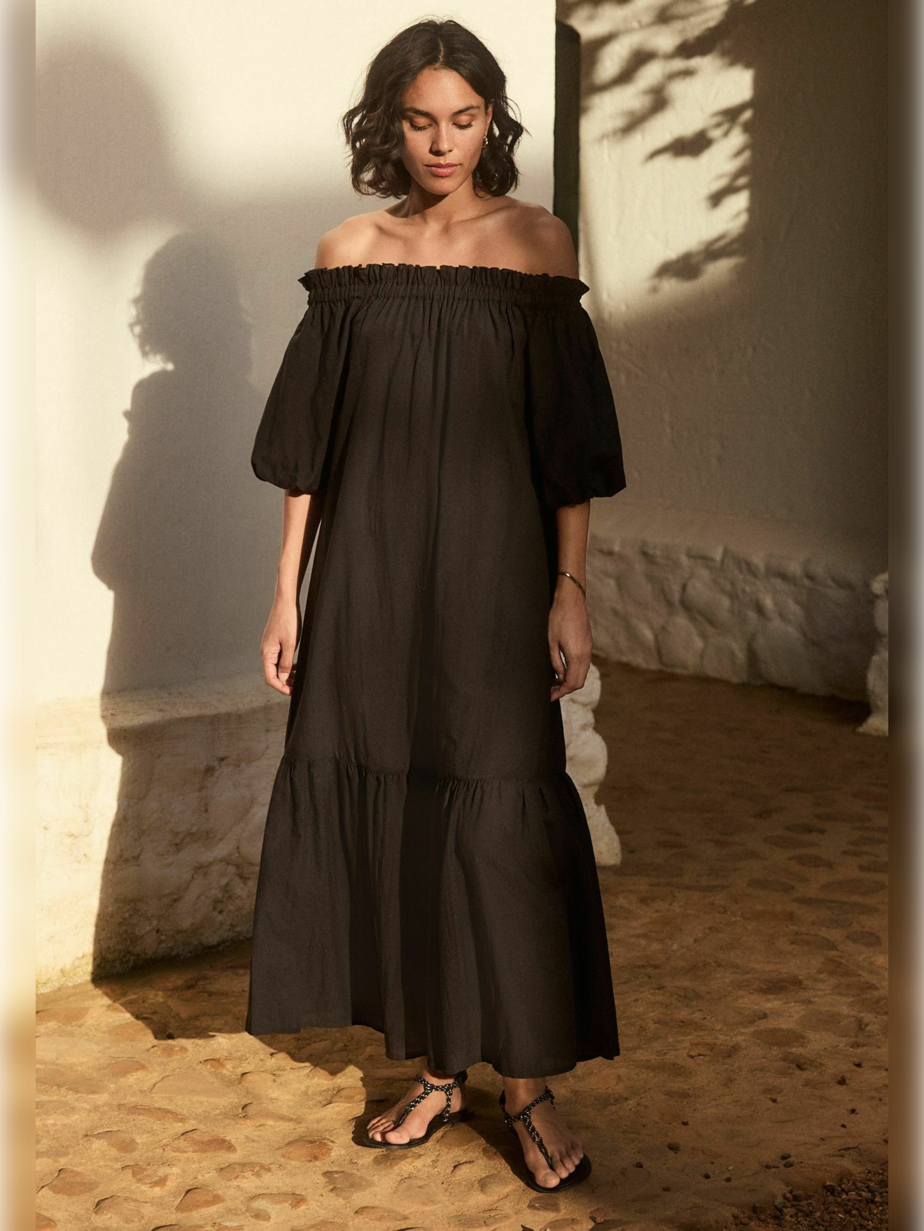 Robe longue puff sleeve - P2