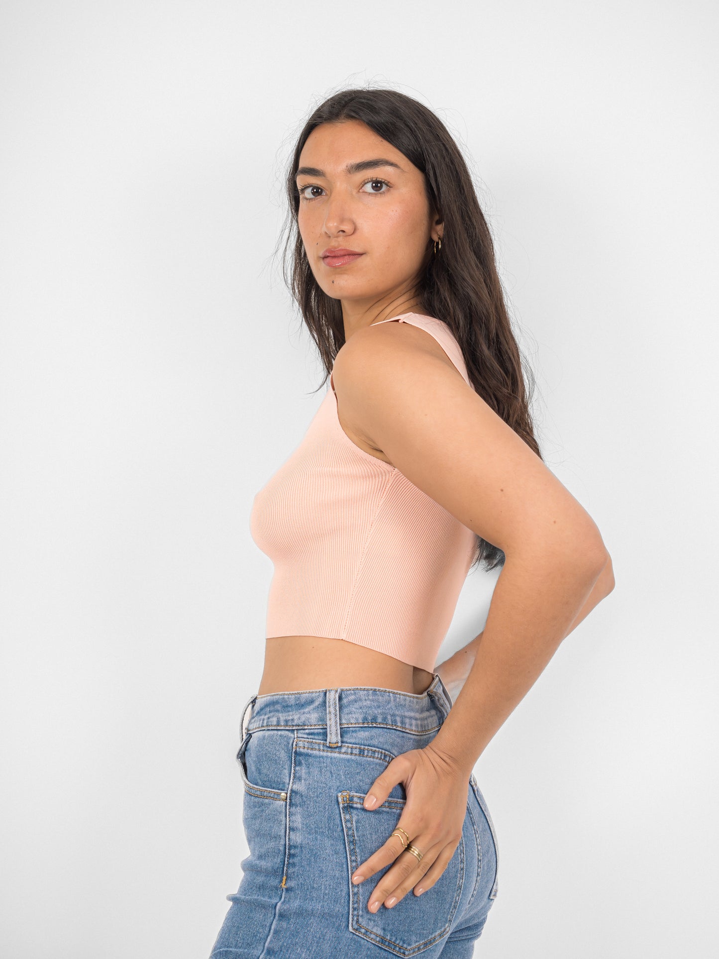 Crop top col carré - PA