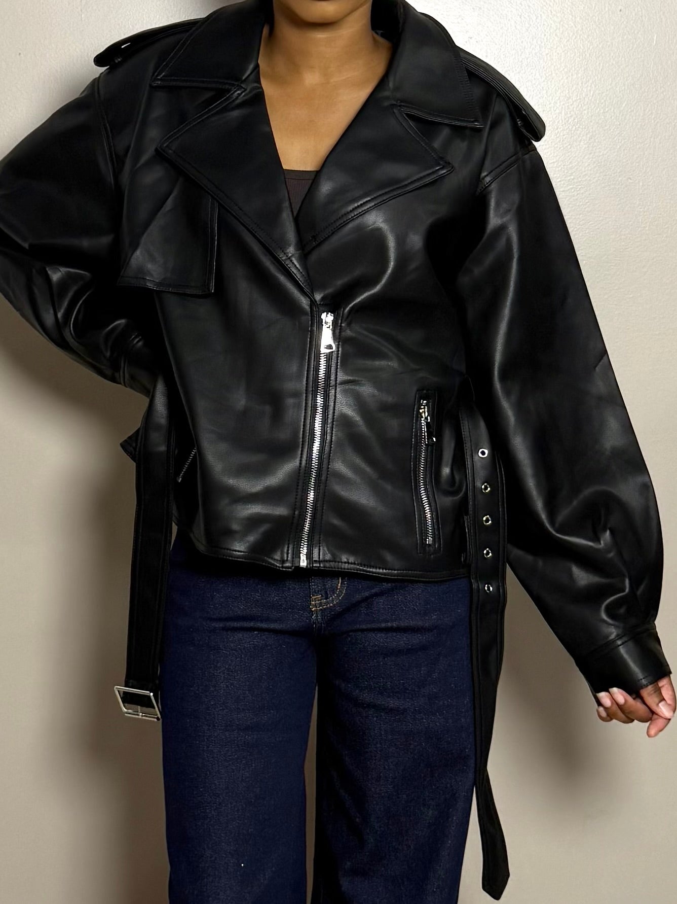 Veste en similicuir LYSA