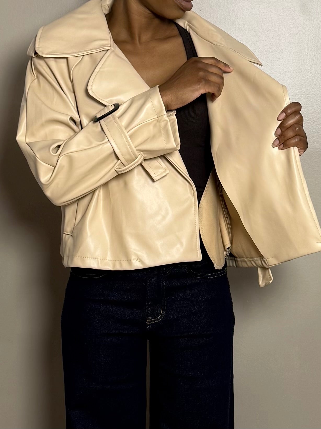 Veste en similicuir ANGELINA