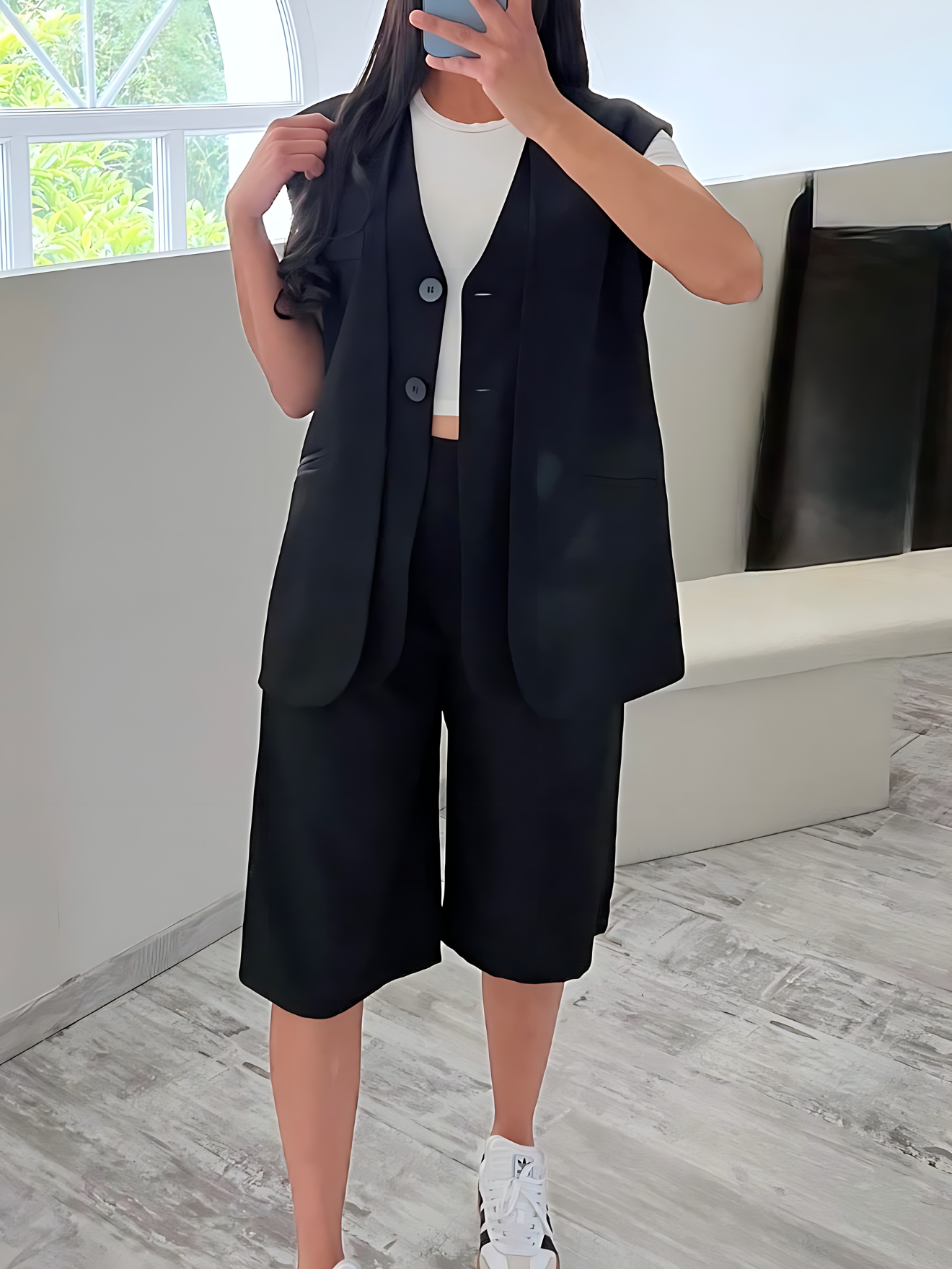 Ensemble BELLA bermuda gilet sans manches F3