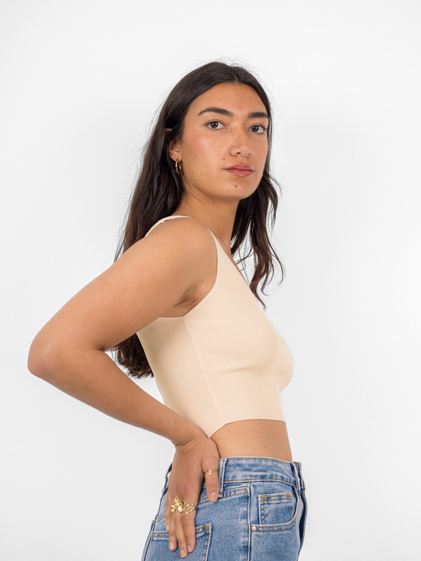 Crop top col carré - PA