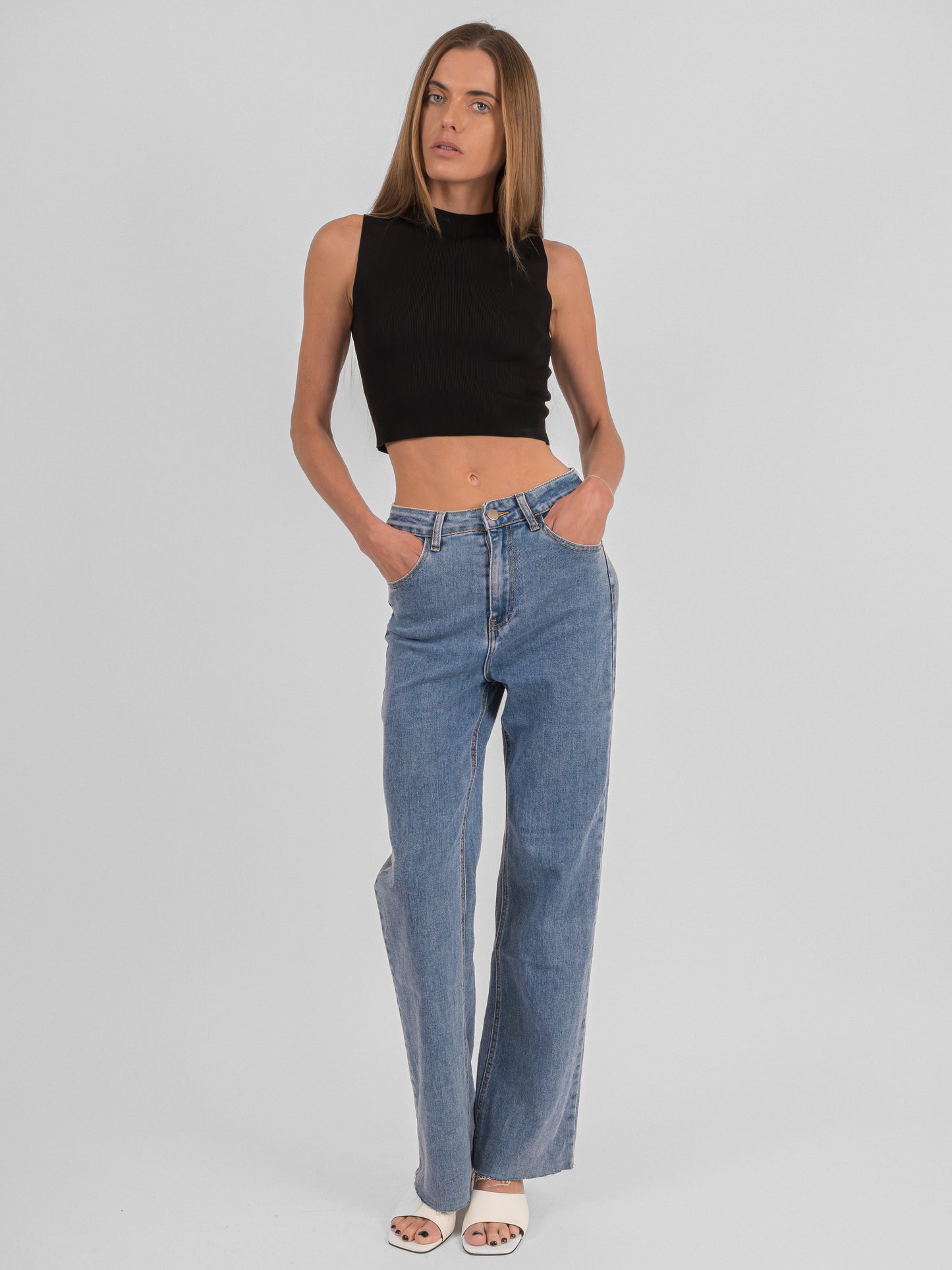 Crop top à col ras - PA