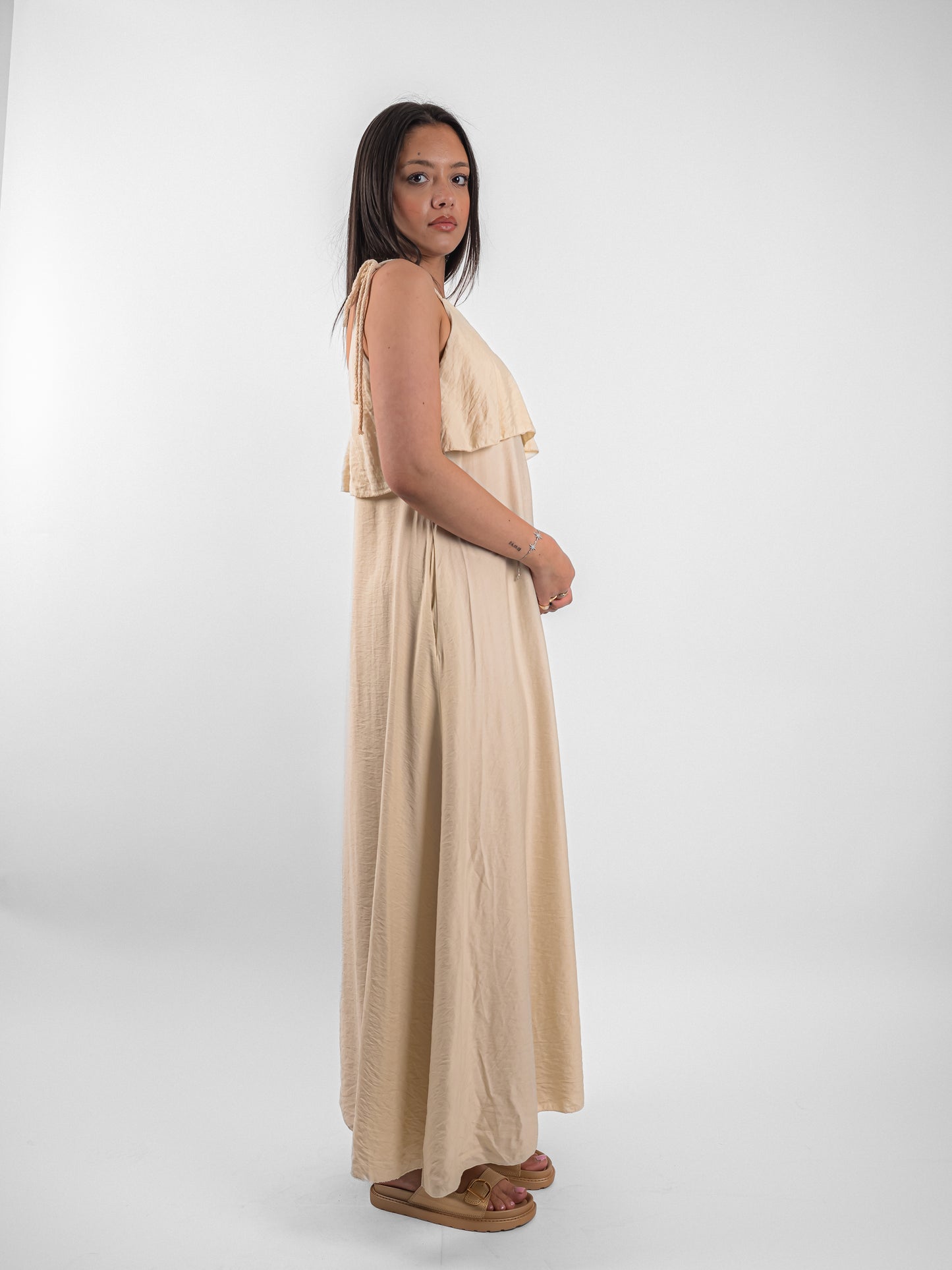 Robe longue d’été à bretelle fine - P3