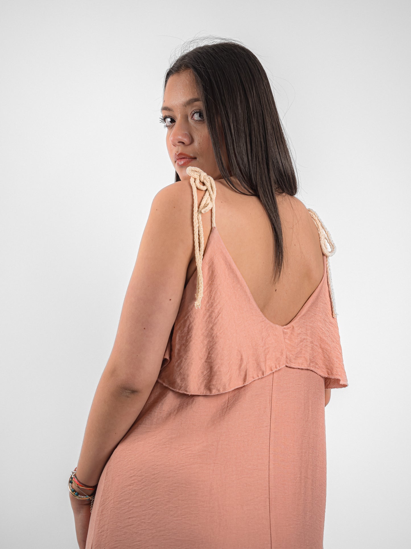 Robe longue d’été à bretelle fine - P3