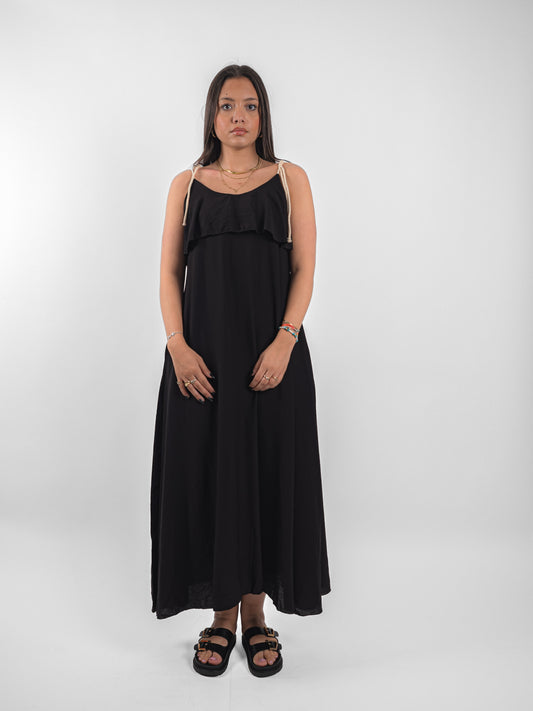 Robe longue d’été à bretelle fine - P3