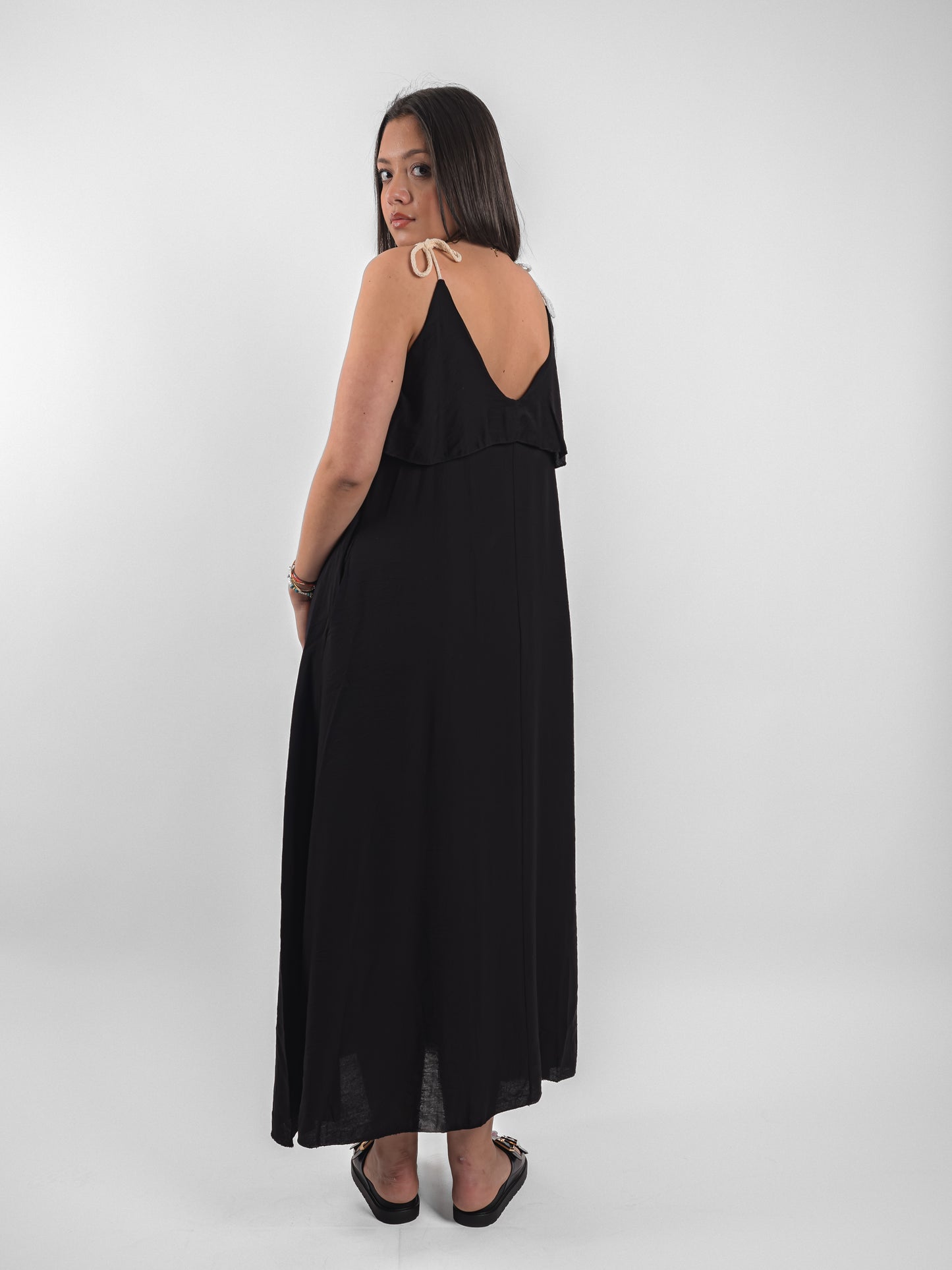 Robe longue d’été à bretelle fine - P3